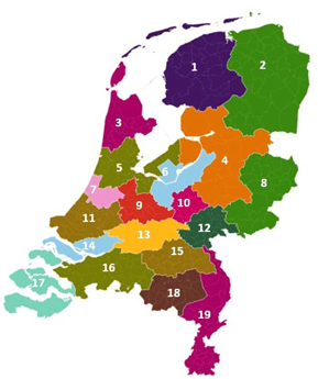 Woonmarktregio's_NL__2016